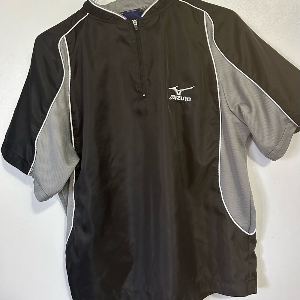 Mizuno athletic Black and Gray Zip-Up.